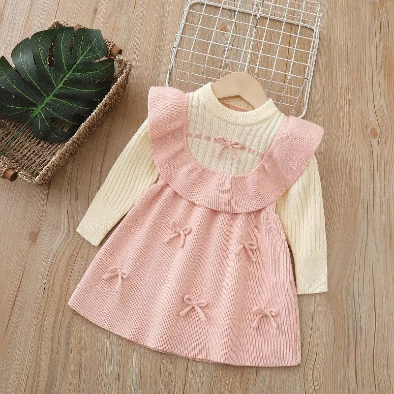 navy blue dress for baby girl 🍀Cute Winter Dress Outfit (Pink) | Roblox Item main image 1