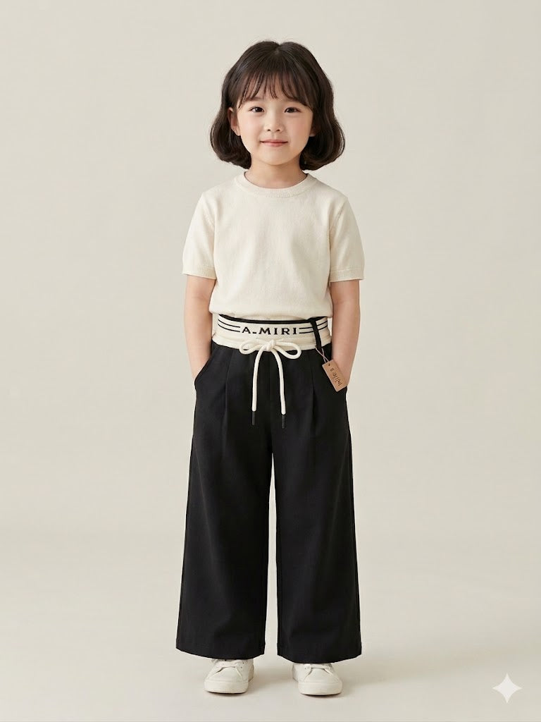 Girls Black Korean Pant [ONLY PANT] [GJ-1004](4-12Years)
