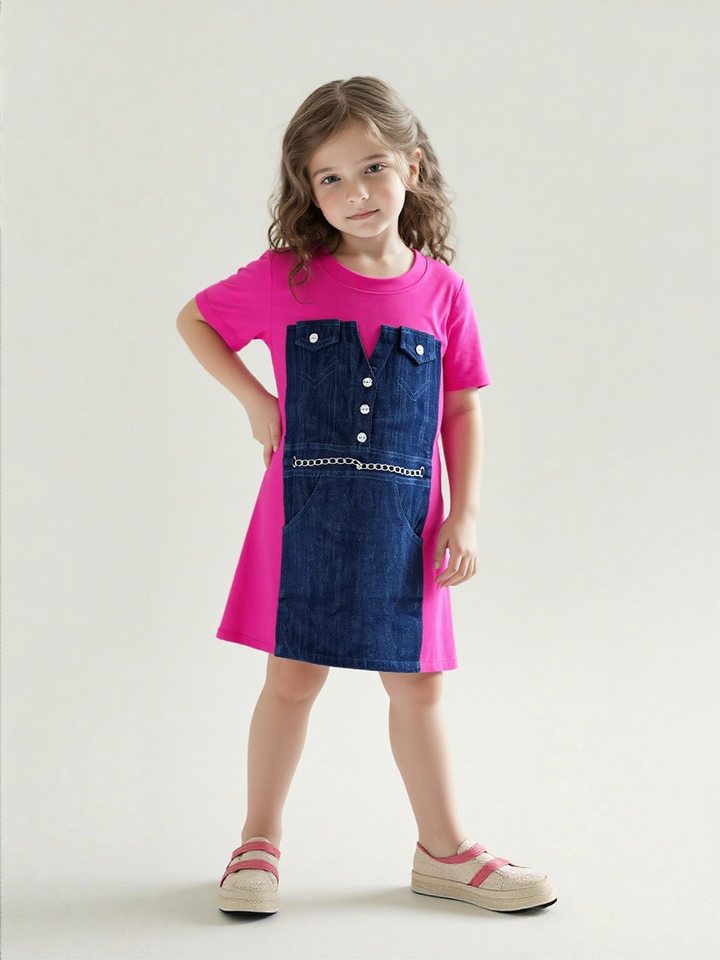 Girls Imported Dress [GT-9624] (4-12 Years)