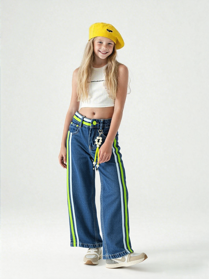Girls Funky Straight Fit Jeans[GJ-945] (1-12Years)