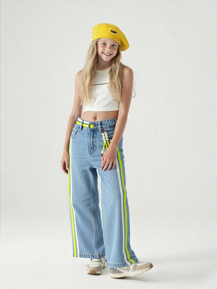 Girls Funky Straight Fit Jeans[GJ-940] (1-12Years)