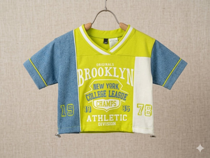 Girls Oversized Green Top (Only Top) [GT-232] [4-12 year]