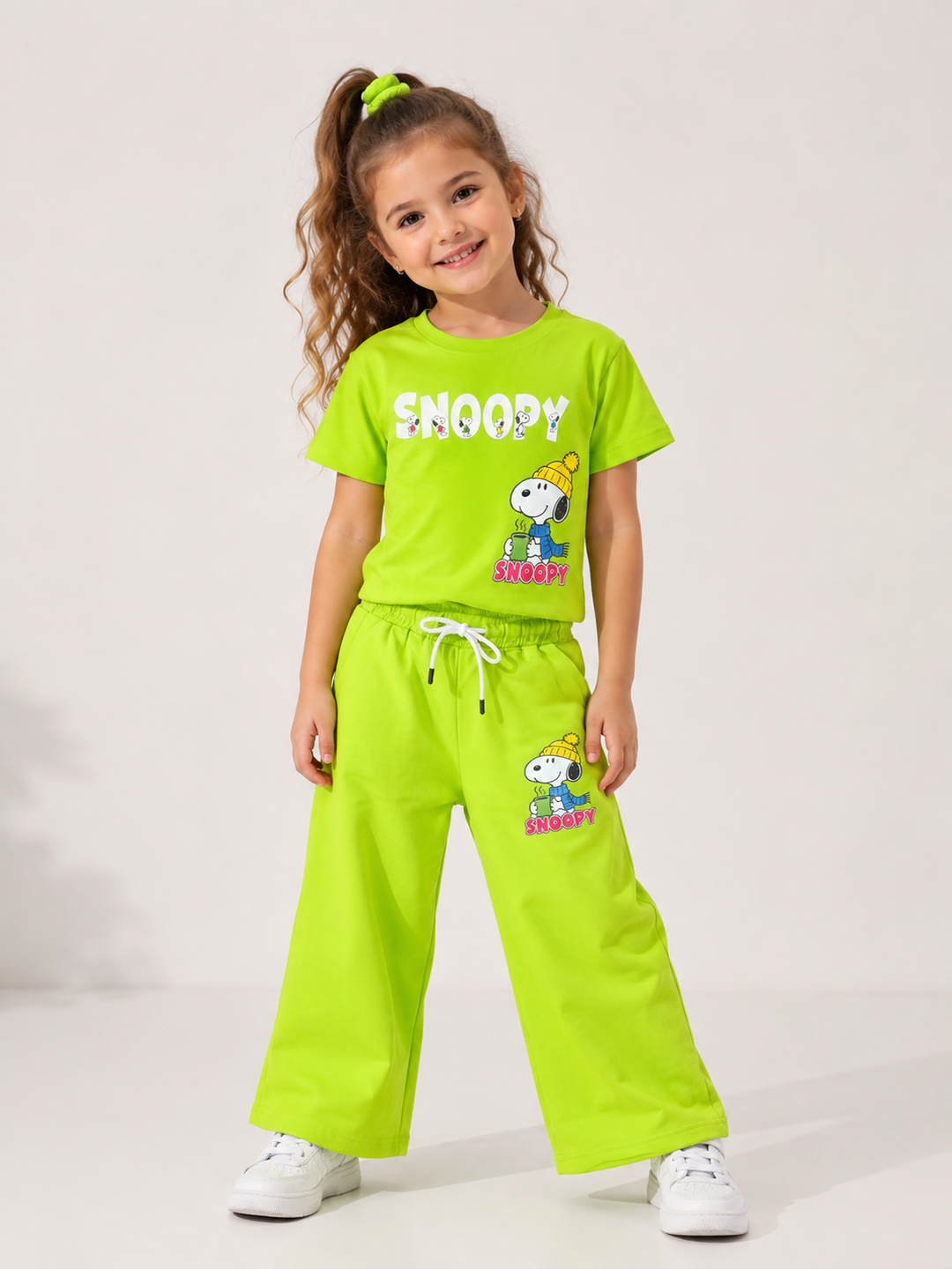 Girls Green Casual Co-Ord Set [GCS-4H-9682] (4-12 Years)