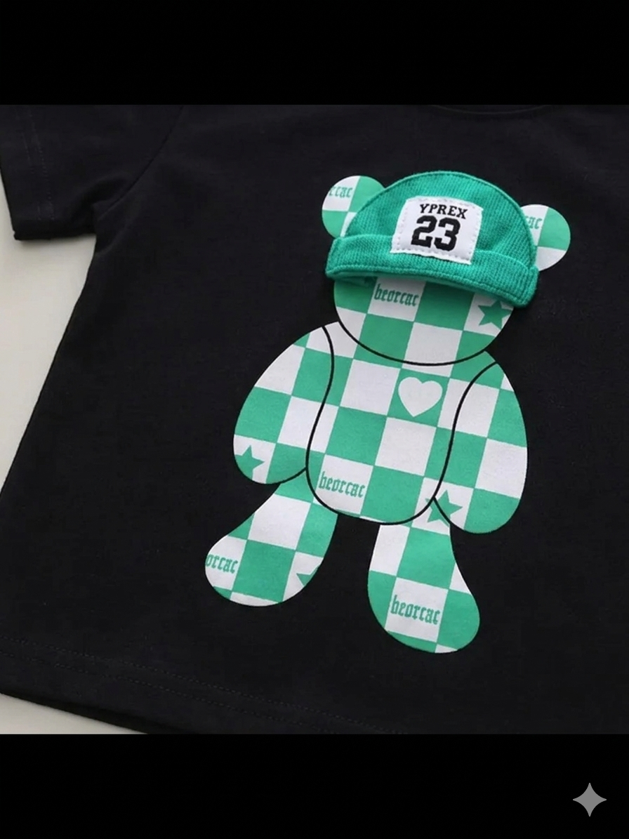 Boys Black Imported Co-Ord Set [BT -2021] [1-6 Years]