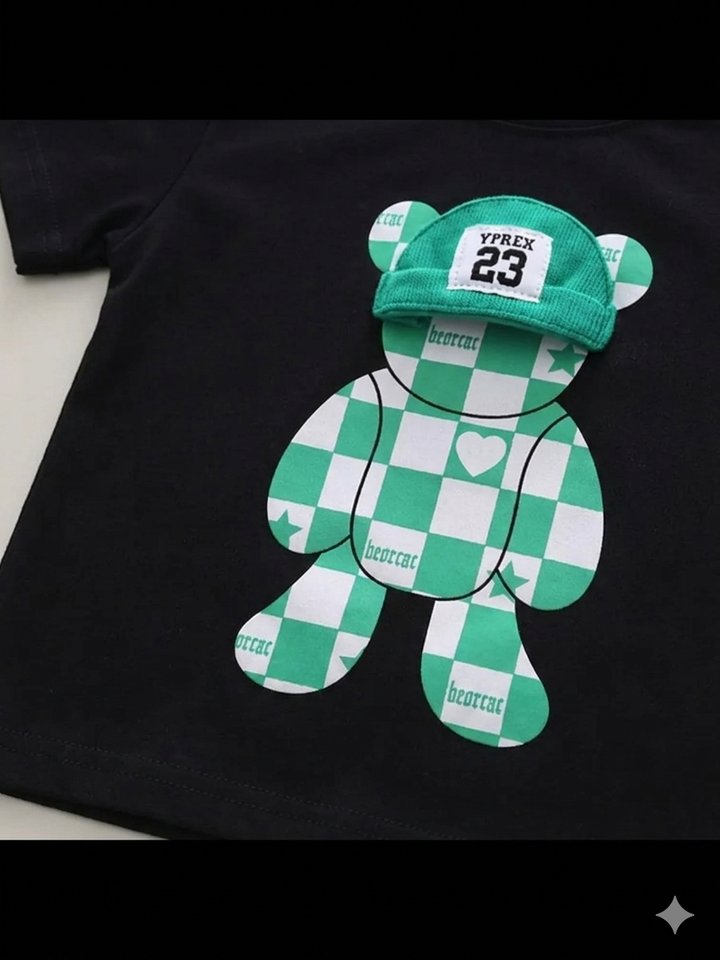 Boys Black Imported Co-Ord Set [BT -2021] [1-6 Years]