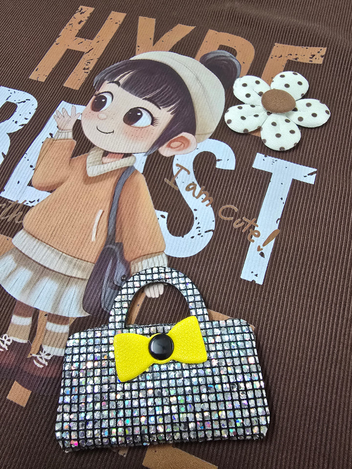 Girl's Brown Co-Ord Set  [GCS-7311] (4-12 Years)