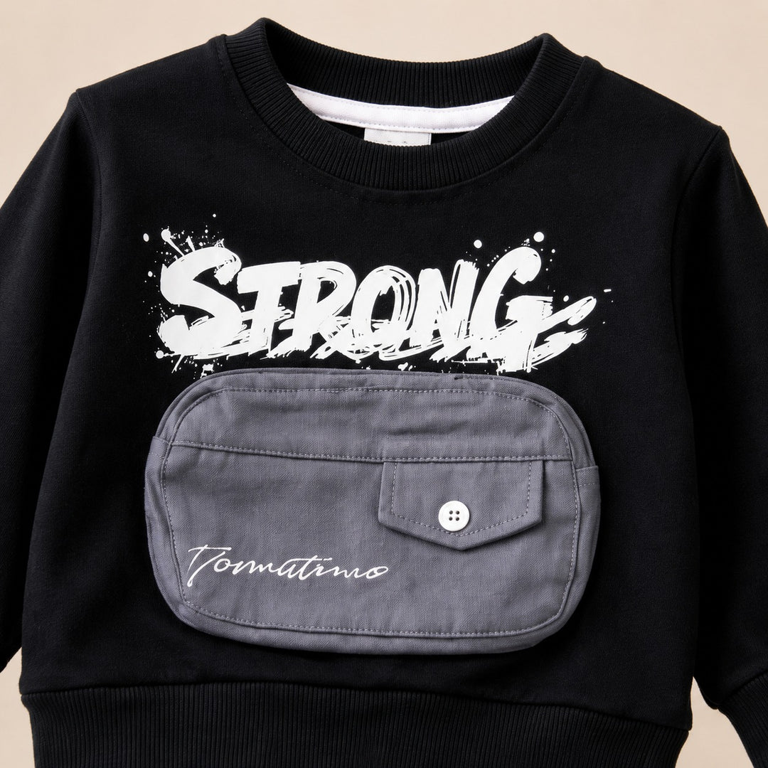 Boys Imported Black Cord Set [BT -5642] [1-6 Years]
