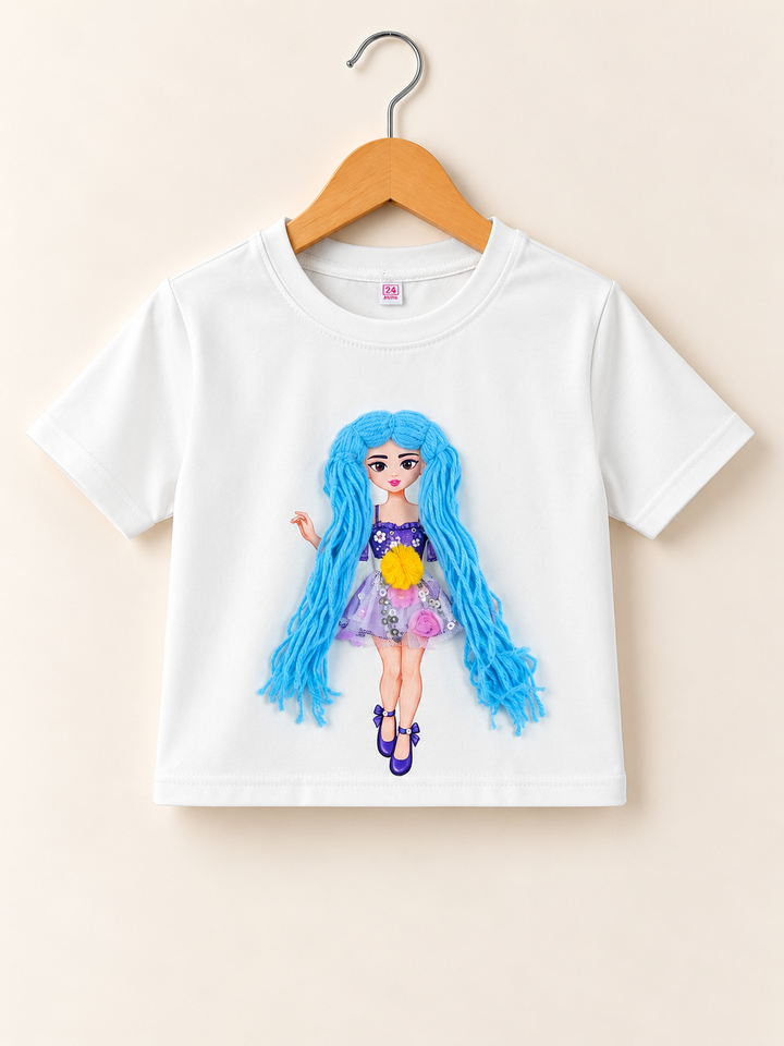 Girls White Braid Doll Top [GT-R-9944] [4-12 year]