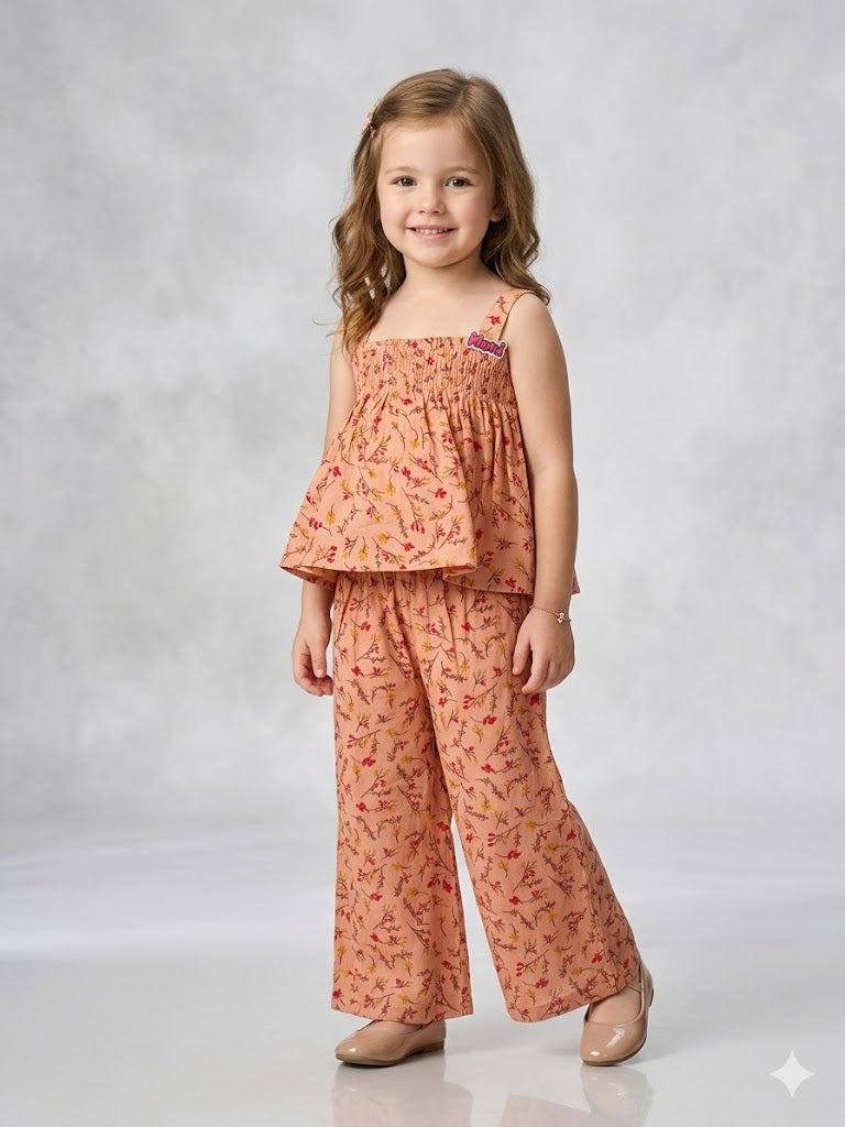 Girls Summer Cotton Printed Dress [GD-1441] (9M-5Years)