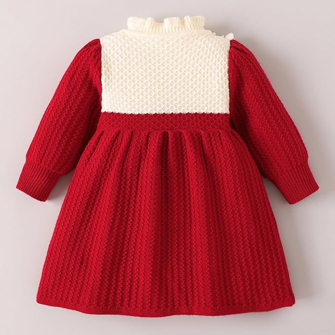 Girls Korean Knitted Winter Dress [GF-6351] (1 - 6Years)