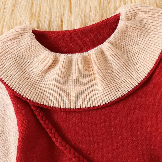 Girls Korean Knitted Winter Dress Teddy [GF-6320] (2 - 6Years)