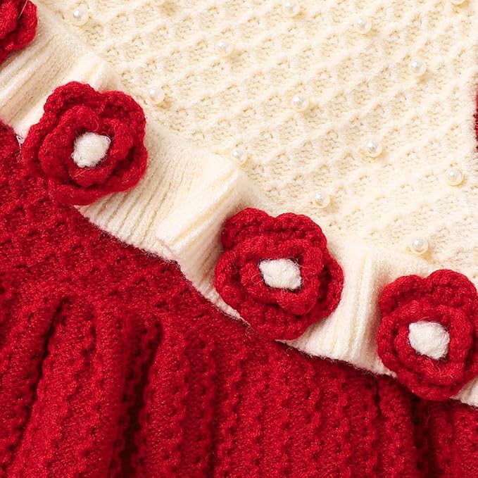 Girls Korean Knitted Winter Dress [GF-6351] (1 - 6Years)