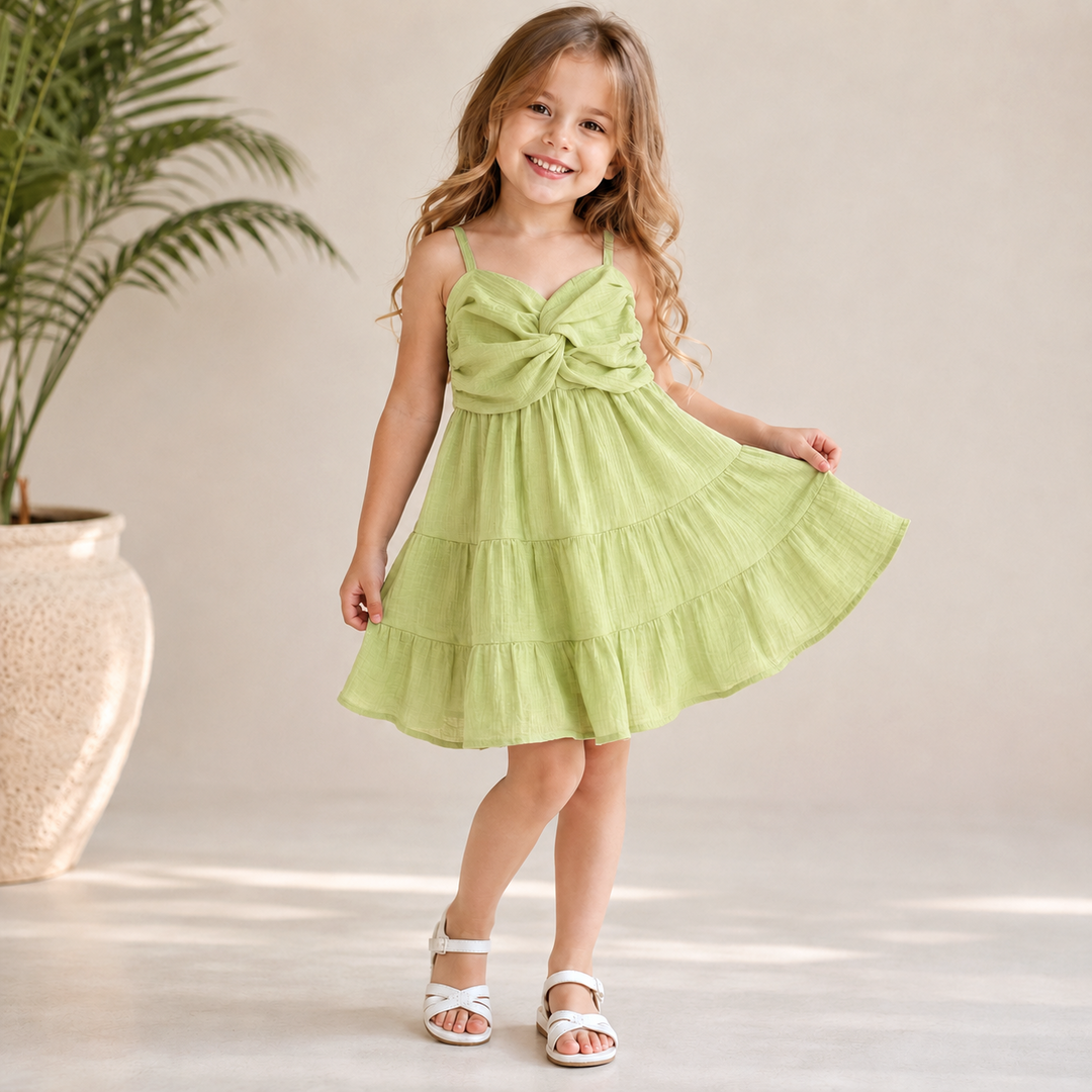 Girl's Summer Spaghetti Onepice [GD-3B-4510] (2-9Years)