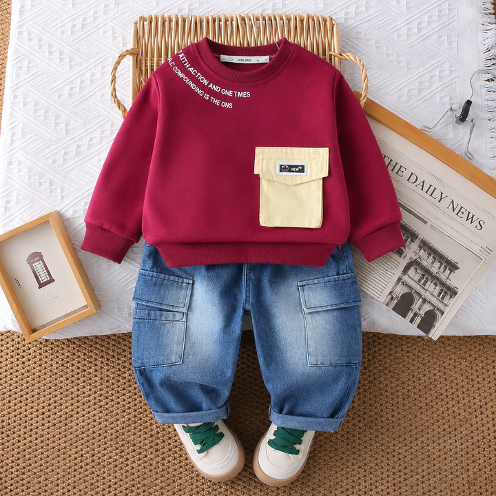 Boys Imported Cord Set [BT-1K-8749] [1-6 Years]