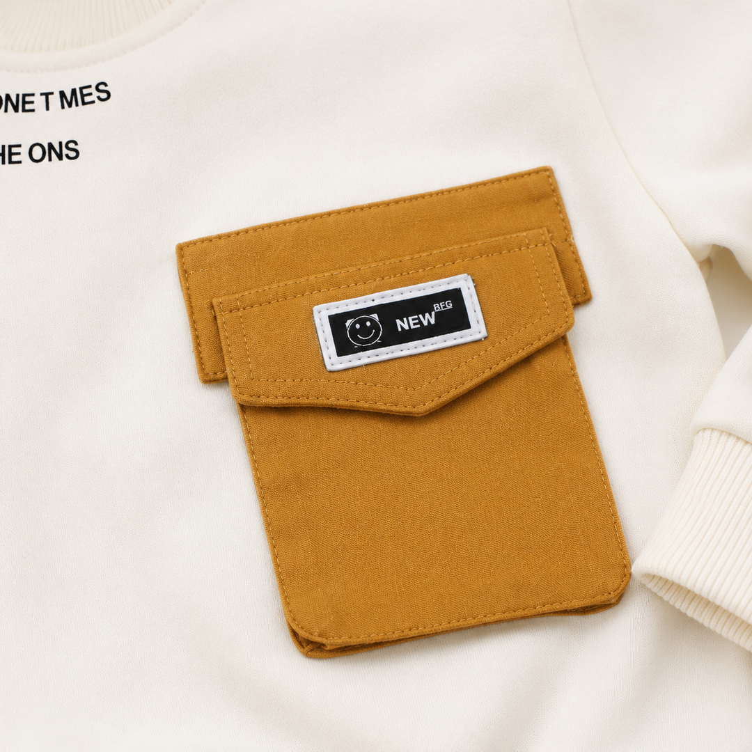 Boys Imported Cream Cord Set [BT-1K-3975] [1-6 Years]