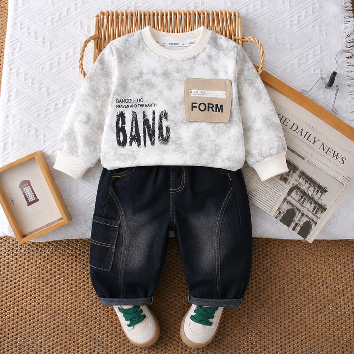 Boys Imported Cream Cord Set [BT-6K-2897] [1-6 Years]