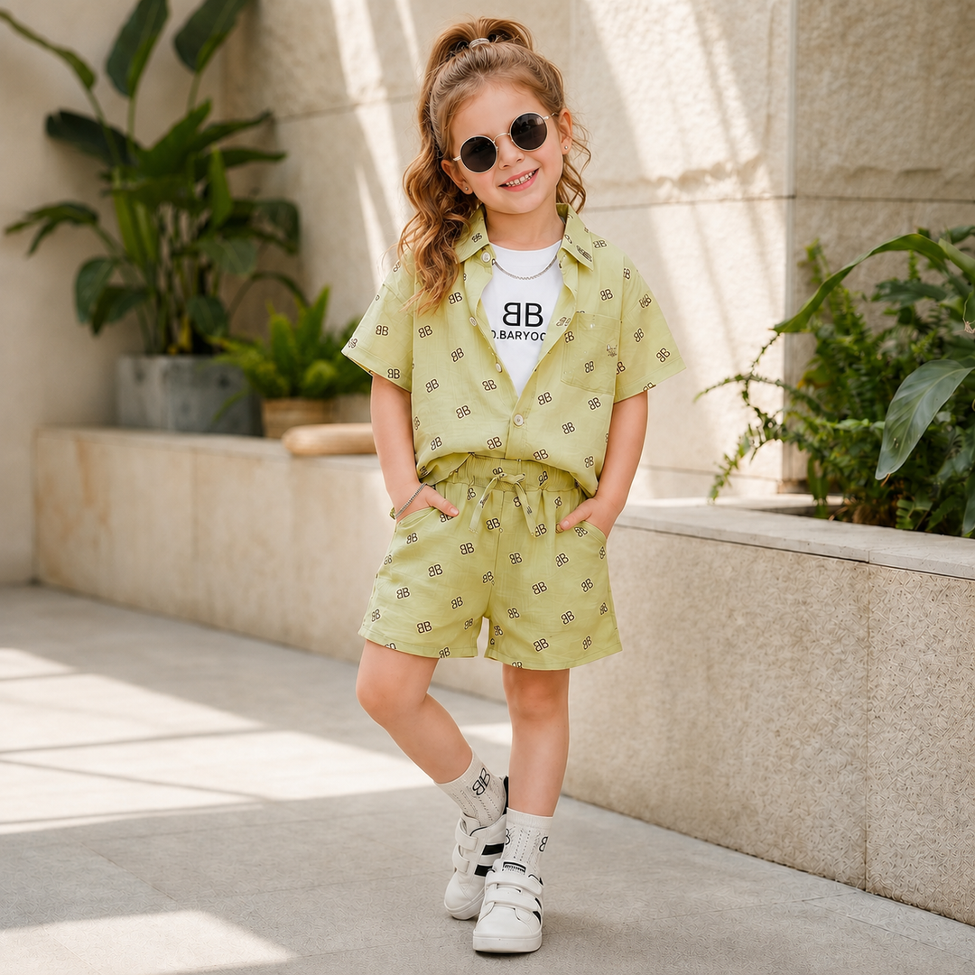 Girls Imported 3 Piece Co-Ord Set [GCS-2G-5978] (2-6Years)