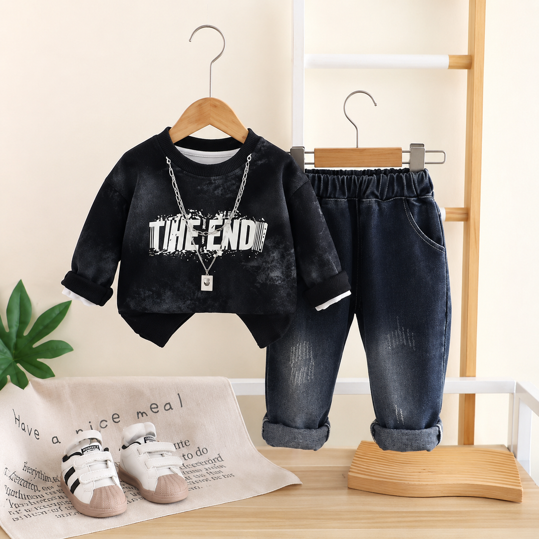 Boys 2 Piece Imported Cord Set with Locket [BT-6C-2487] [1 - 6 Years]
