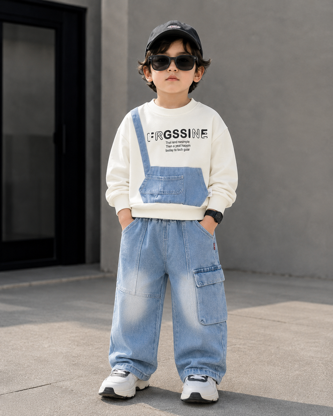 Boys Imported Cream Cord Set [BT-P-2157] [1-6 Years]