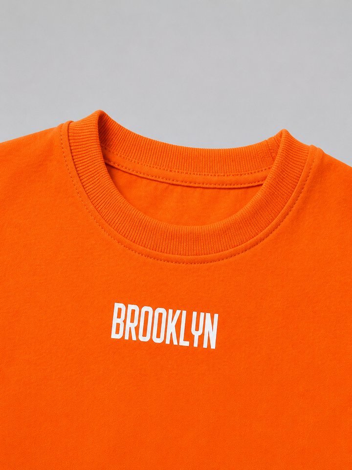 Girls Orange Brooklyn Co-ord Set [GCS-5H-4581] (4-12 Years)