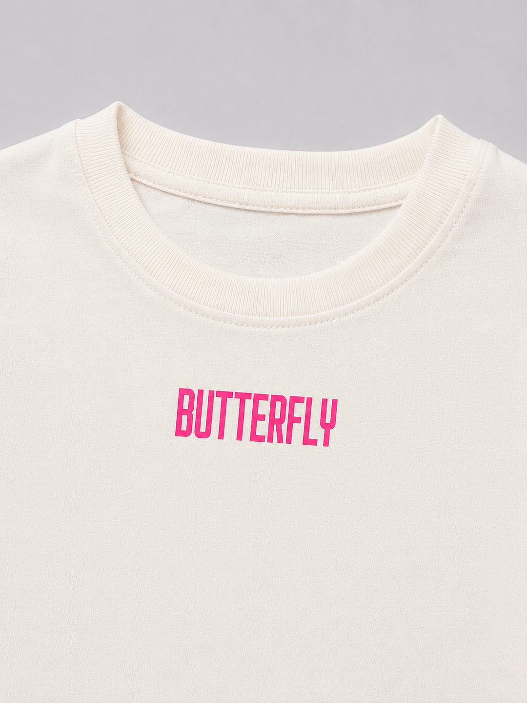 Girls Cream Butterfly Co-ord Set [GCS-1E-1584] (4-12 Years)