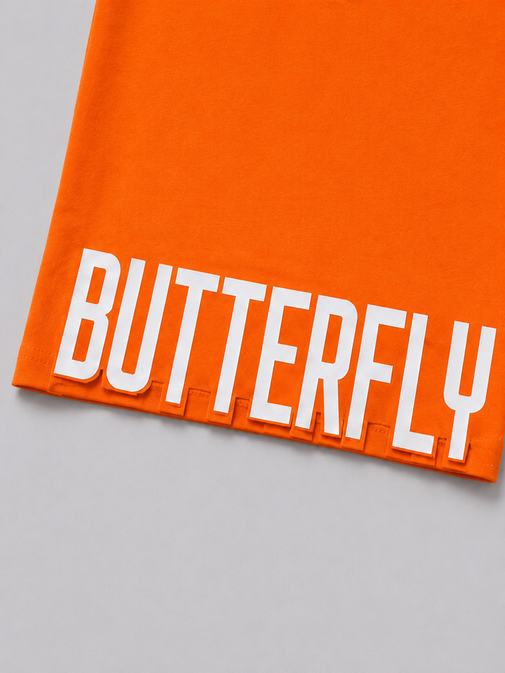 Girls Orange Butterfly Co-ord Set [GCS-4E-7121] (4-12 Years)