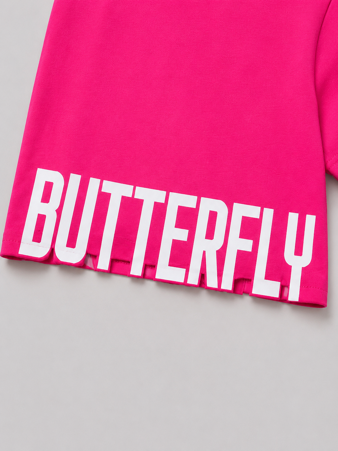 Girls Hot Pink Butterfly Co-ord Set [GCS-1E-2567] (4-12 Years)