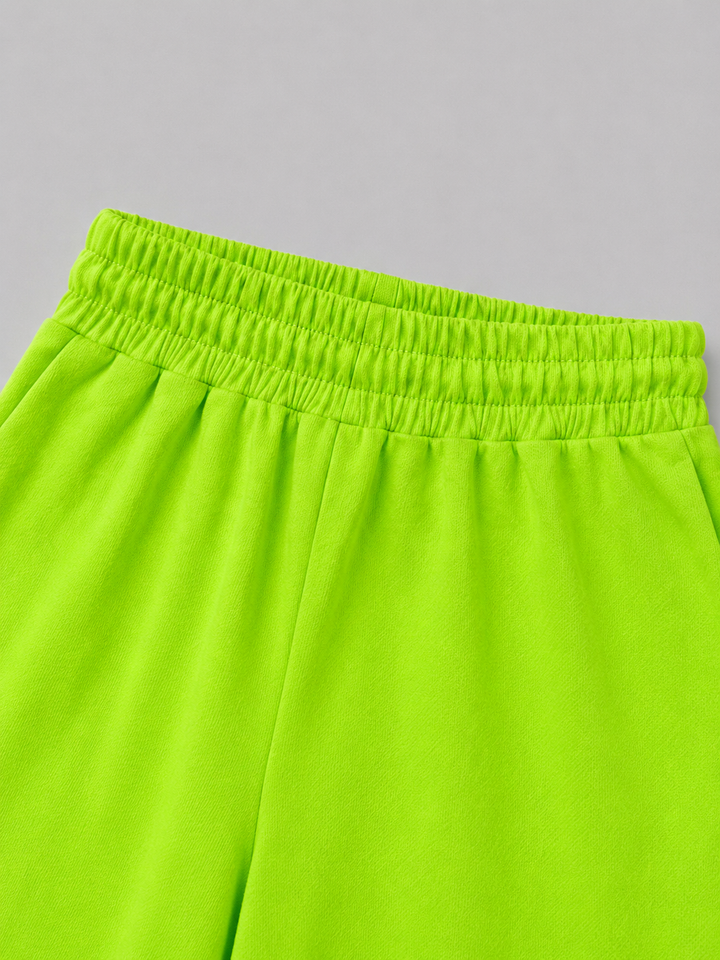 Girls Neon Green Butterfly Co-ord Set [GCS-3E-7152] (4-12 Years)