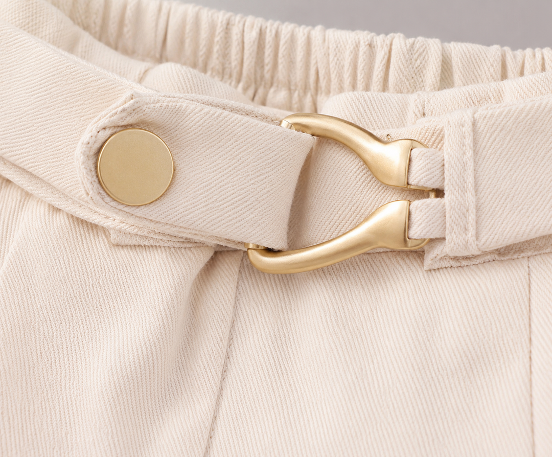 Girls Cream Korean Pant [ONLY PANT] [GJ-6985](4-12Years)