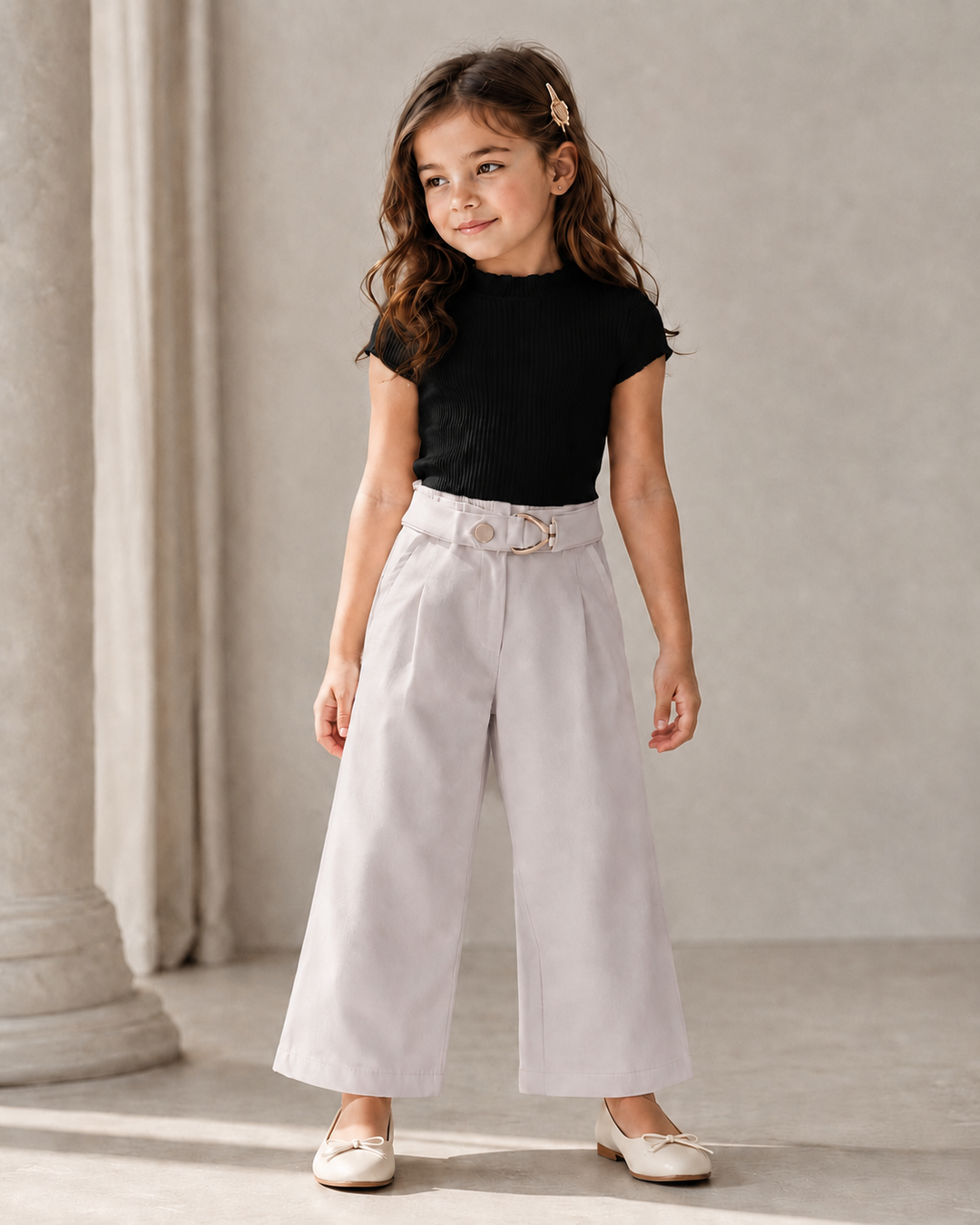 Girls Lilac Korean Pant [ONLY PANT] [GJ-4692](4-12Years)