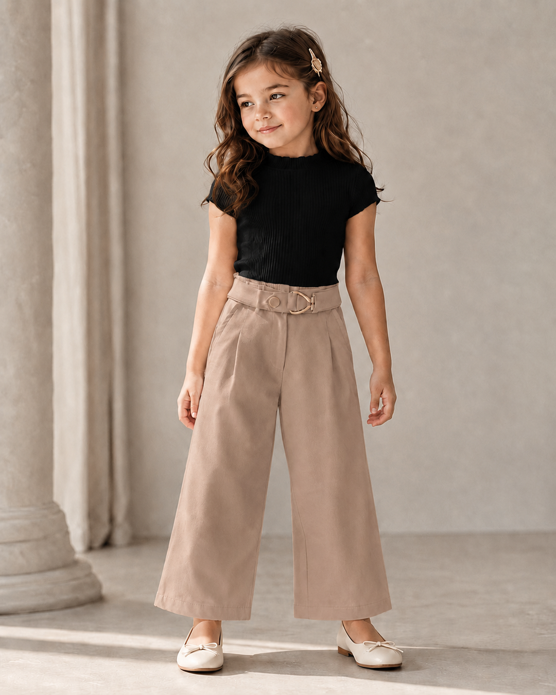 Girls Camel Korean Pant [ONLY PANT] [GJ-1575](4-12Years)