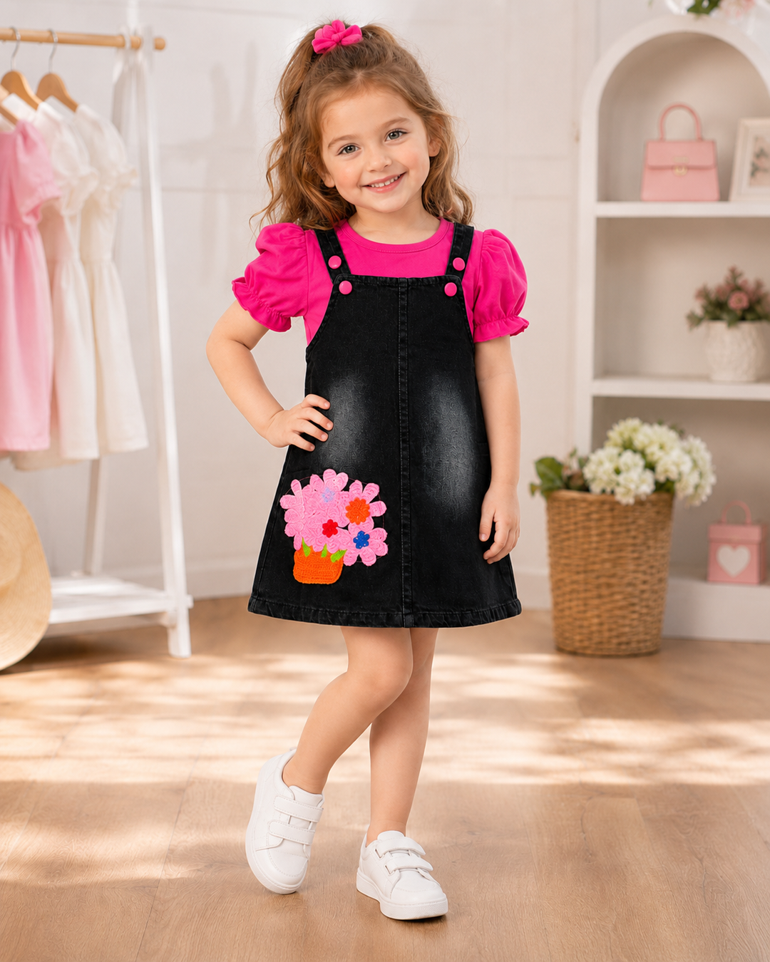 pink denim dungaree dress Moschino Denim Dungarees Minidress In Pink - 60% Off