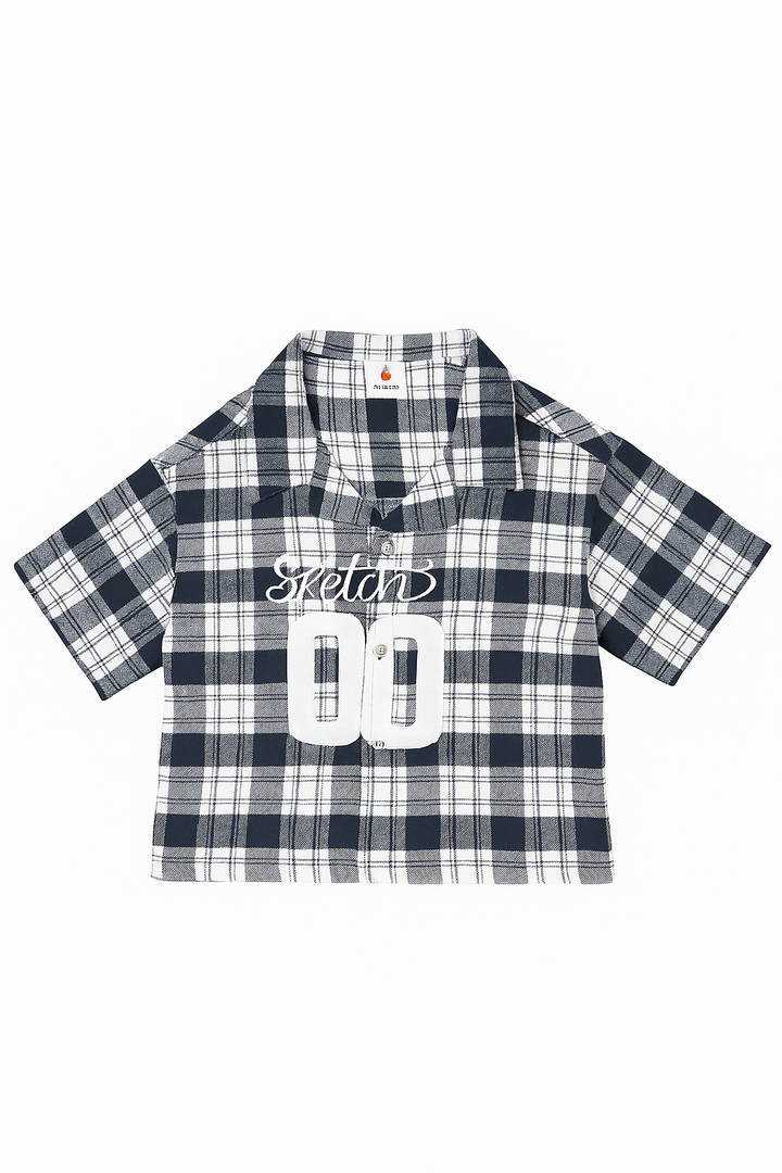Boys Checkered Oversize Shirt [BT-134] [6 - 11Years]