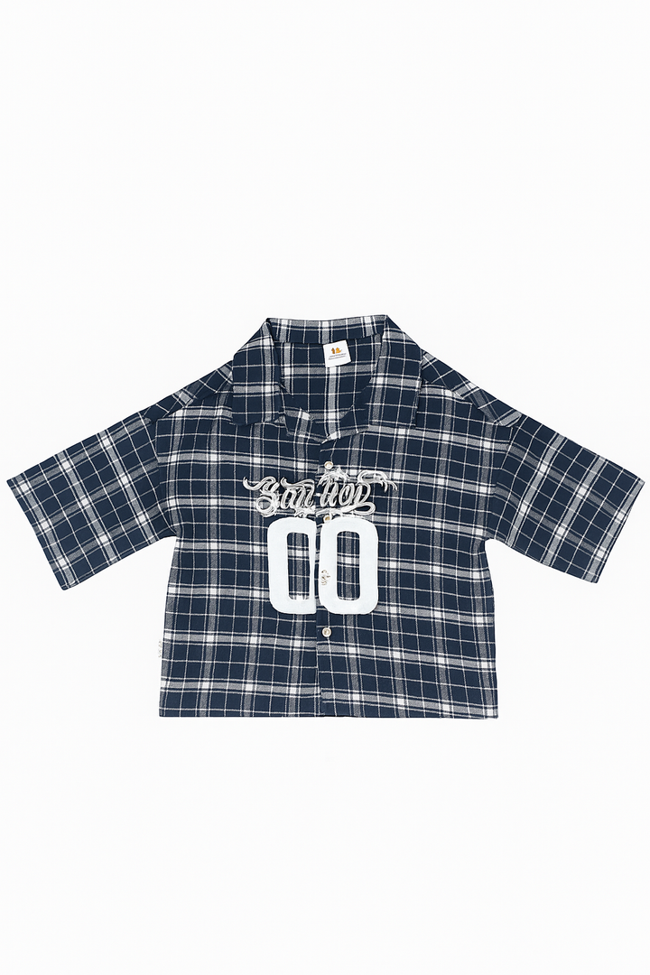 Boys Checkered Oversize Shirt [BT-133] [6 - 11Years]
