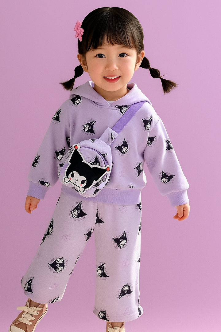Girl's Imported Lavender Co-Ord Set [GCS-6861] (1-6 Years)