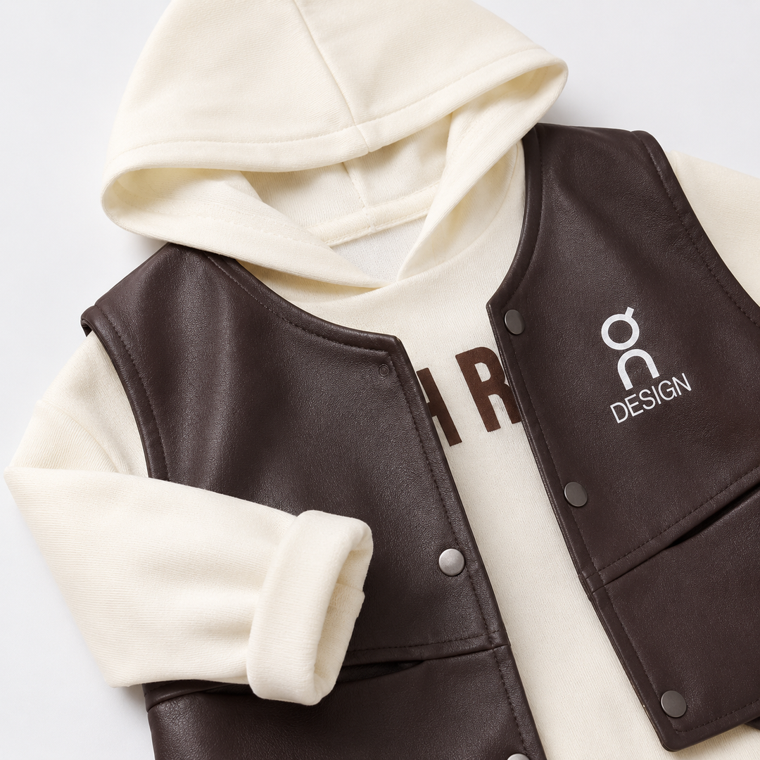 Boys 3 Piece Leather Cord Set [BT-3K-5261] [1 - 6 Years]