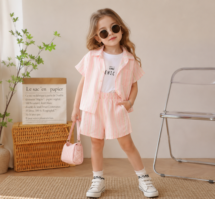 Girls Imported 3 Piece Co-Ord Set [GCS-5F-2086] (2-6Years)