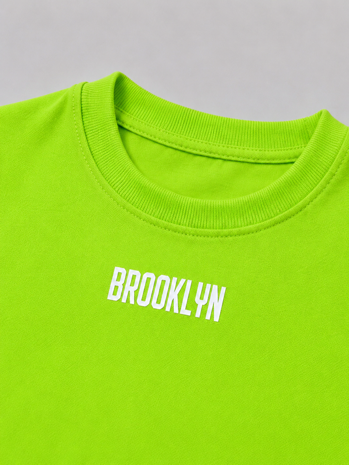 Girls Neon Green Brooklyn Co-ord Set [GCS-4G-5145] (4-12 Years)