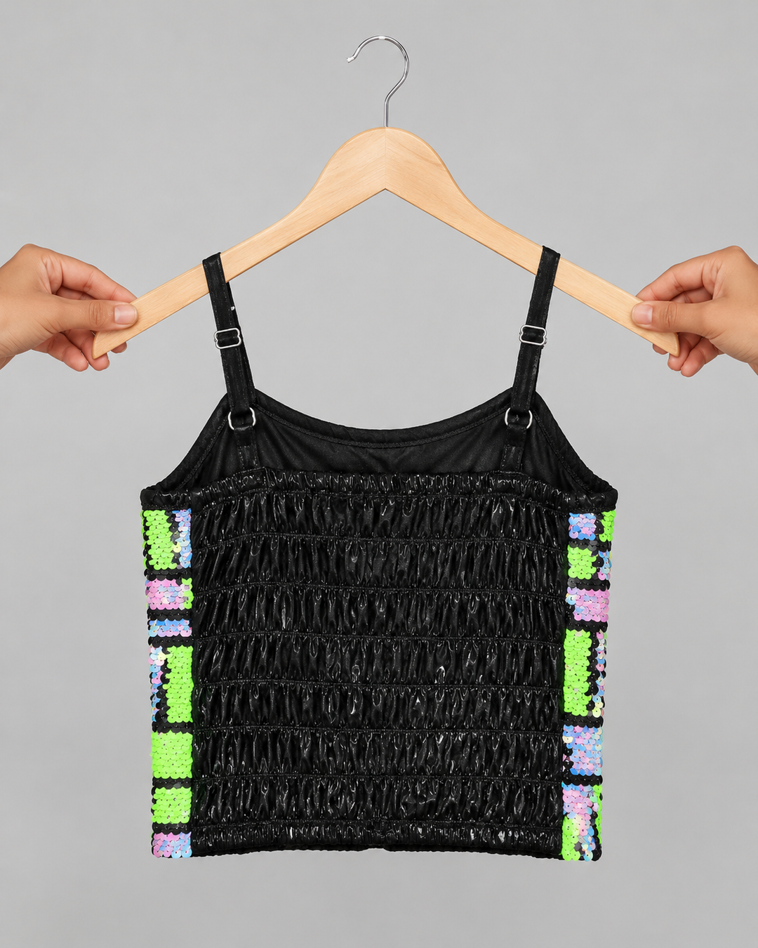 Girls Sleeveless Sequin Partywear Top [GT-3255] [1-8Years]