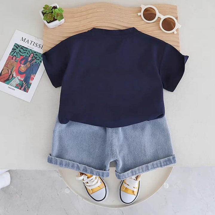 Unisex Navy Imported Cord Set [BT -2019] [1-6 Years]