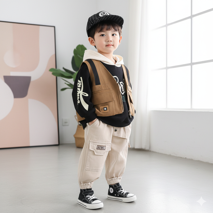 Boys 3 Piece Co-Ord Set [BT-6573] [1 - 6Years]