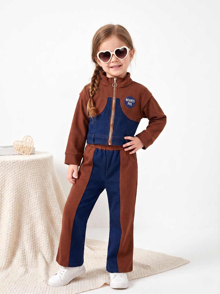 Girls Imported Denim Co-Ord Set [GCS-3992](1 - 11 Years)