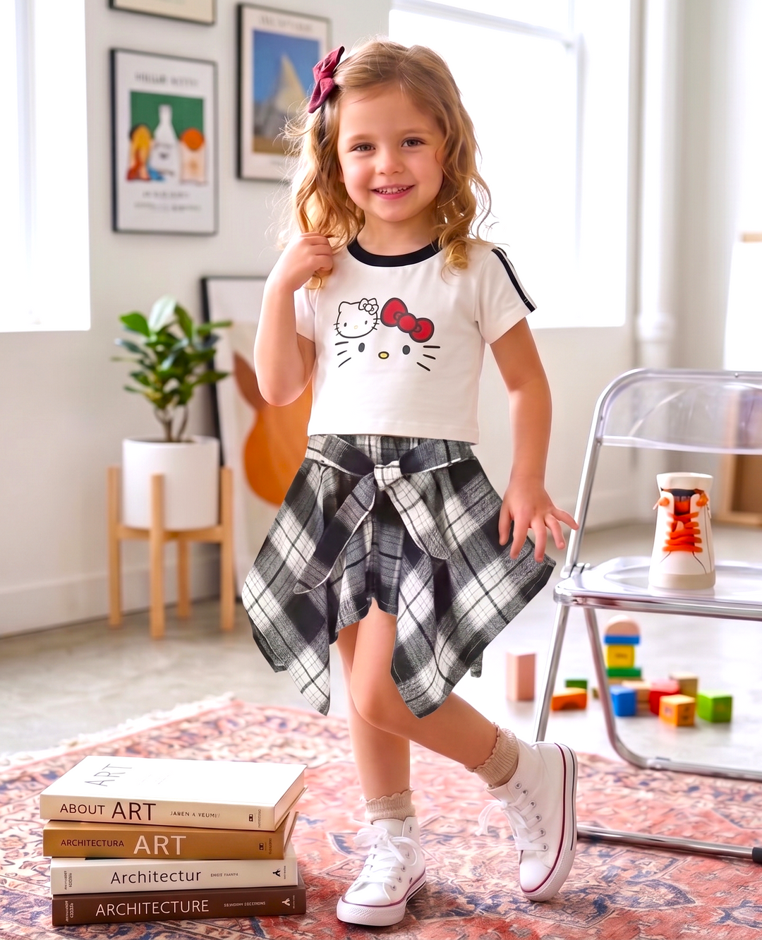 Girl's Imported Grey Co-Ord Set [GCS-5000] (9Month -5 Years)