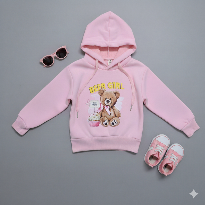 Girls Imported Hoodie With Fleece [GT-170] [ 2-6 Years ]