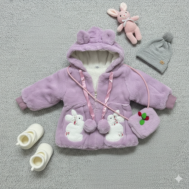 Girls Imported Winter Hoodie Jacket [GT-178] [ 1-5 Years ]