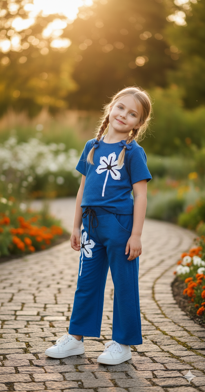 Girl's Airforce Causal Co-Ord Set [GCS-6305](4-12 Years)