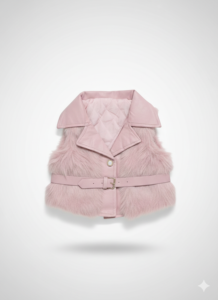 Girls Imported Winter Sleeves Less Jacket [GT-157] [ 3-8 Years ] [Only Jacket]