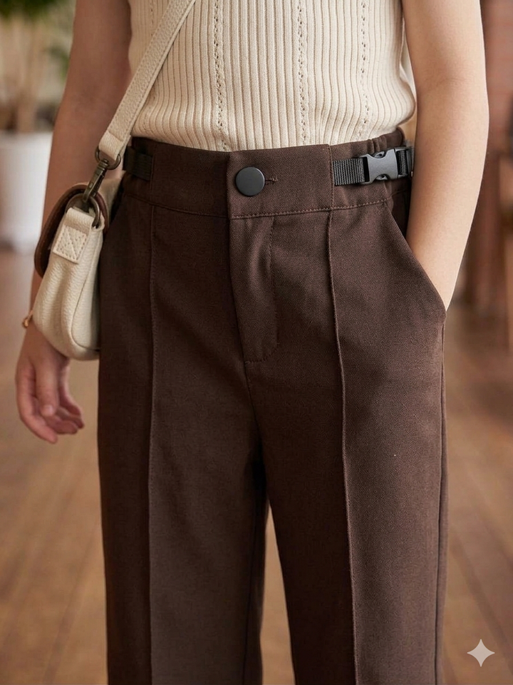Girls Coffee Korean Pant [ONLY PANT] [GJ-1016(4-12Years)
