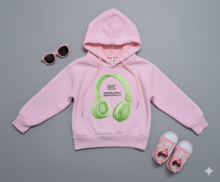 Girls Imported Hoodie With Fleece [GT-169] [ 2-6 Years ]