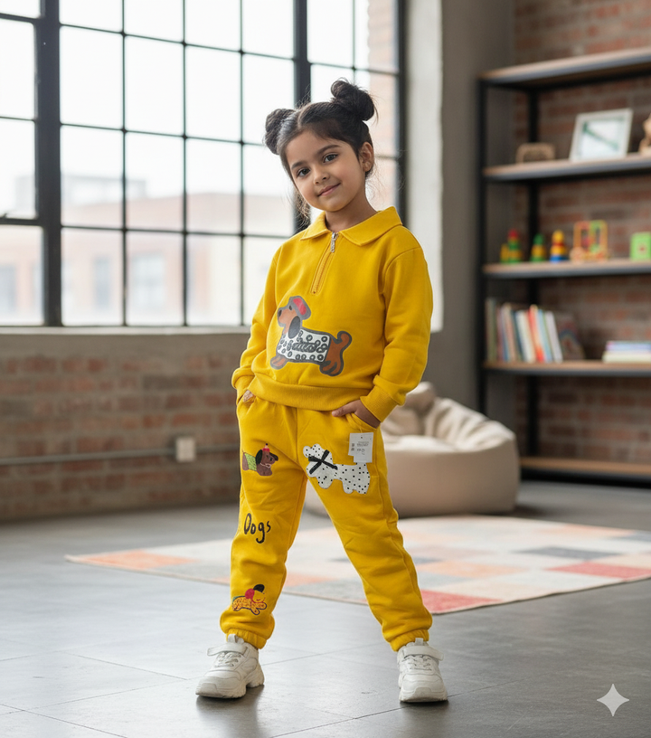 Girl's Imported Yellow Co-Ord Set [GCS-6427] [1 - 5Years]